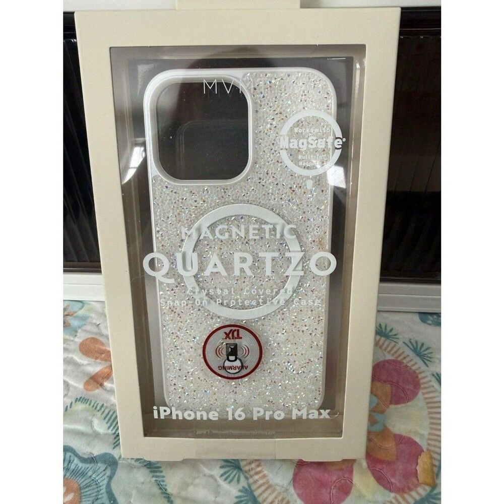 MVMT Quartzo Magnetic Phone Case For iPhone 16 Pro Max MagSafe Sparkle Glitter